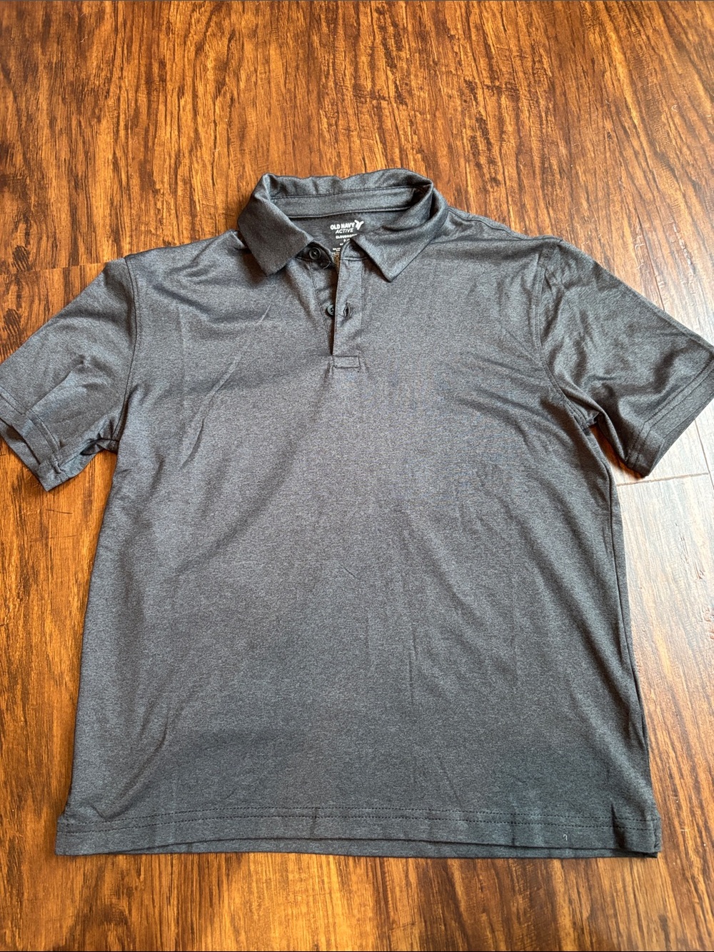 Old Navy Boy’s Dark Heather Gray Active Polo